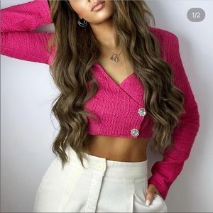 Zara Structured crop top